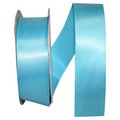 Reliant Ribbon Reliant Ribbon 5150-913-09K 10.5 in. 50 Yards Single Face Satin Ribbon; Turquoise 5150-913-09K